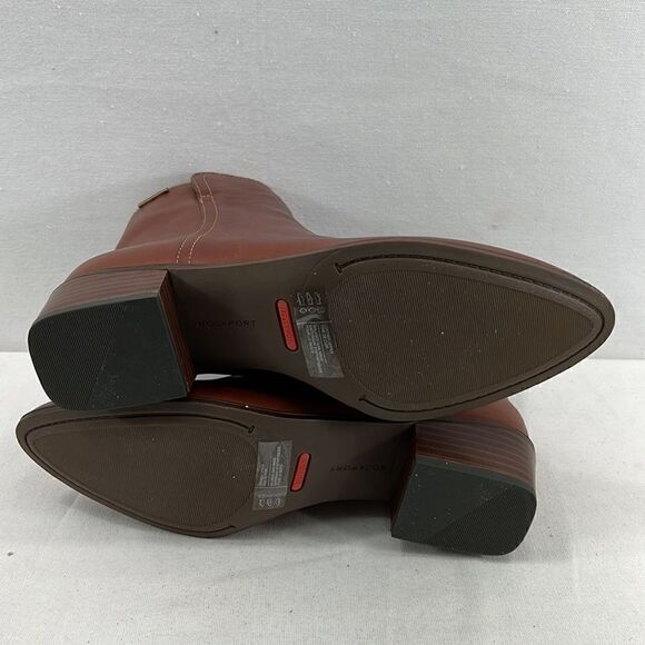 Rockport Geovana Mid Boot- Tan Havane- Size 8 M- NIB - Picture 6 of 7